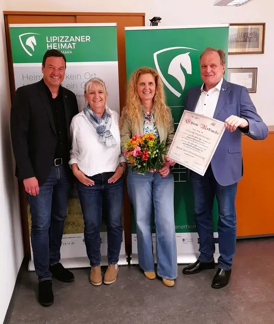 30 Jahre EU-Regionalbüro Voitsberg (v. l.): Jochen Bocksruker, Helene Wipfler, Elfriede Pfeifenberger und Erwin Dirnberger | Foto: Creative Media Kos