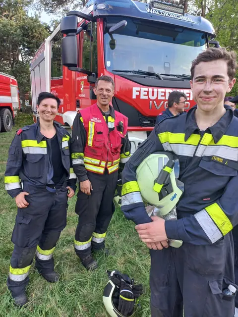 Etwas gezeichnet nach getaner Arbeit | Foto: FF Karlstein