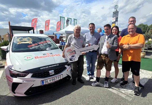 Das Auto ging an einen glücklichen Teilnehmer aus Leitersdorf/Preding.