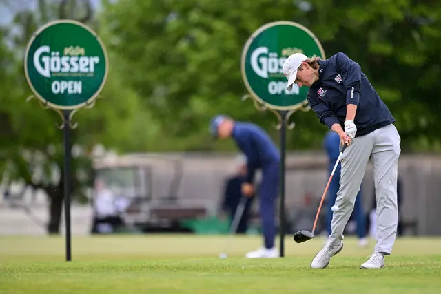Der Grazer Amateur Jakob Lotschak führt nach dem zweiten Tag der Gösser Open sensationell. | Foto: GEPA-Pictures