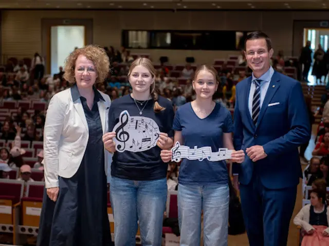 Der Schulchor der MS Grünau-Rabenstein nahm erfolgreich am Landesjugendsingen in Grafenegg teil. | Foto: MS Grünau-Rabenstein