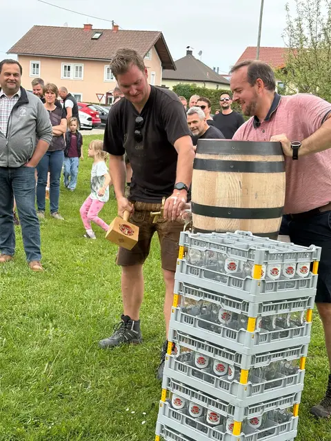 Nach den Mühen des Wettkampfes gab es eine Erfrischung für die Teilnehmer.  | Foto: Leader Oberinnviertel-Mattigtal