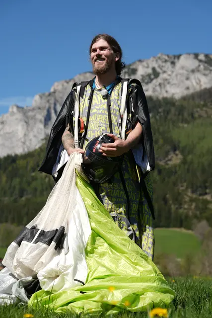 Lukas Loibl setzte mit der Aktion in großes Ausrufezeichen im Flugsport. | Foto: Karina Sikora