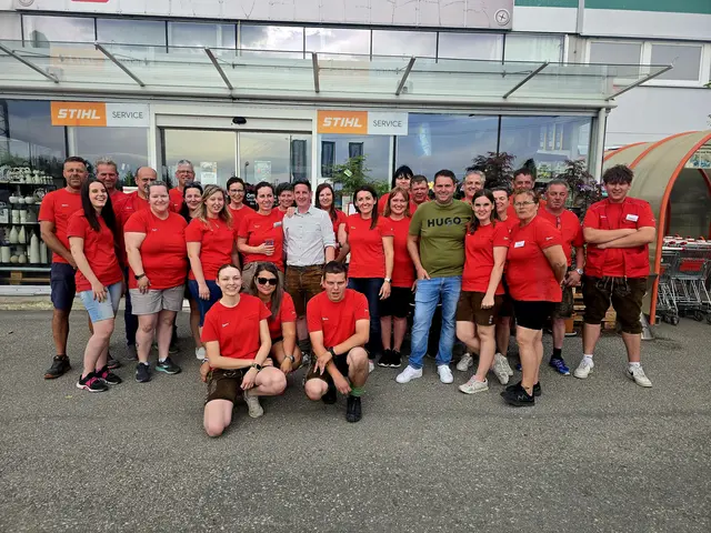 Das Team des KSK Baumarktes beim Fest im Vorjahr.