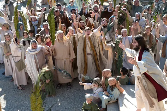 Jesus (Andreas Schalling) beim Einzug in Jerusalem | Foto: Passionsspiele St. Margarethen