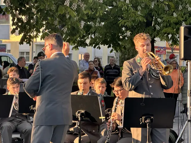 Die Militärmusik Burgenland begeisterte am Mittwochabend mit einem Konzert im Stadtgarten Oberwart. Der Reinerlös kommt der Aktion "Licht ins Dunkel" zugunsten.  | Foto: Lisa Stöckl