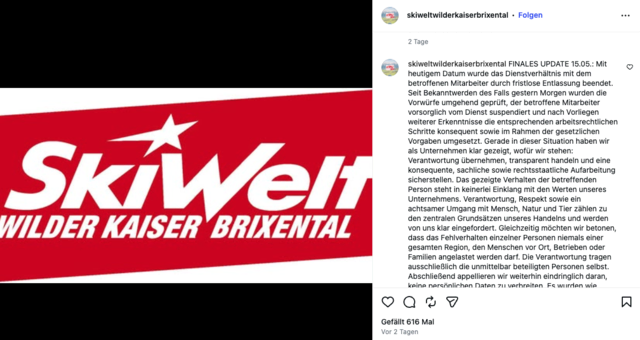 Der Mitarbeiter wurde am 15. Mai fristlos entlassen. | Foto: MeinBezirk (Screenshot)