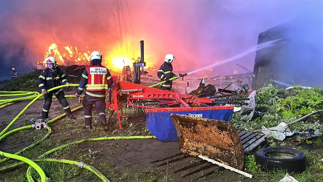 Großbrand auf einem Bauernhof bei Wilhelmsburg | Foto: DOKU-NÖ