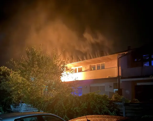 Balkonbrand im Ortszentrum von Neumarkt