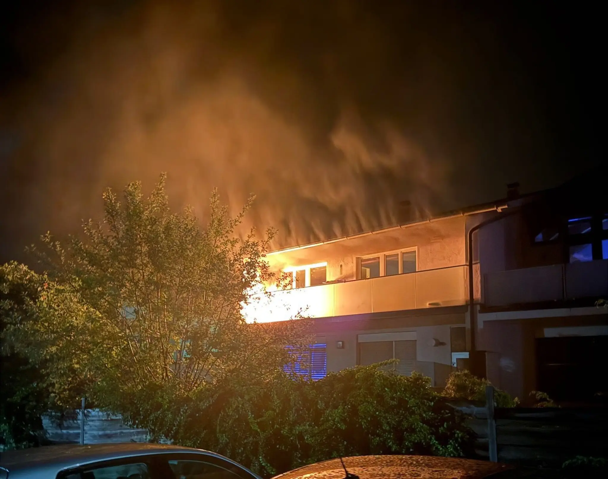 Feuerwehreinsatz: Balkonbrand im Ortszentrum von Neumarkt - Freistadt
