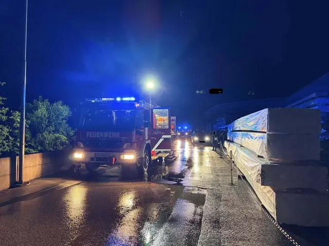 Die FF Krems war mit mehreren Fahrzeugen und 14 Einsatzkräften vor Ort. | Foto: FF Krems