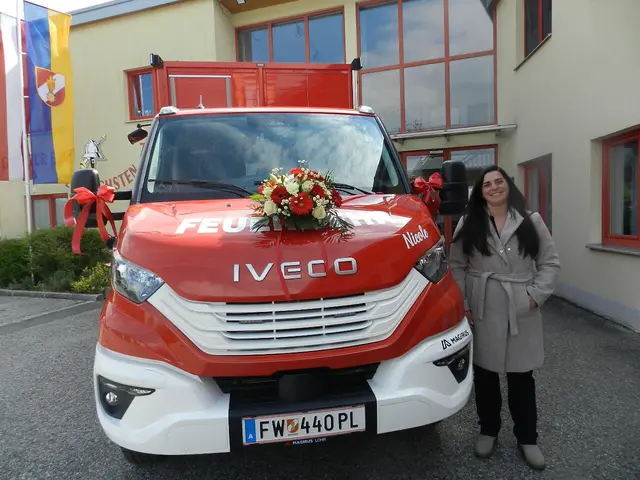 Nicole Göschelbauer ist die Fahrzeugpatin des HLF A1 -VF. | Foto: Heribert Punz