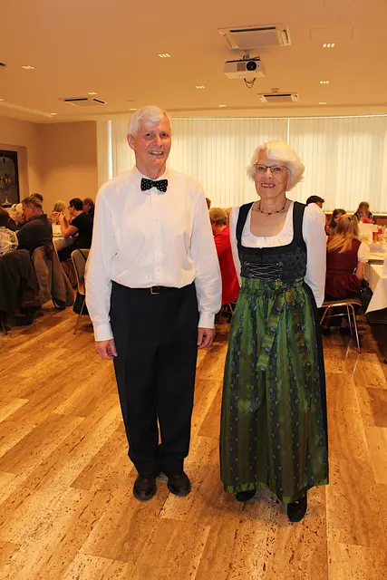 Chorleiter Georg Bleyer und Obfrau Heidi Fritz