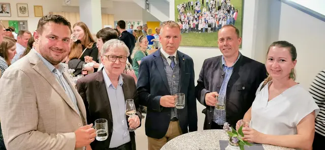 Markus Baier, Willi Ostap, Stefan Lang, Josef Bachl und Tanja Baier.