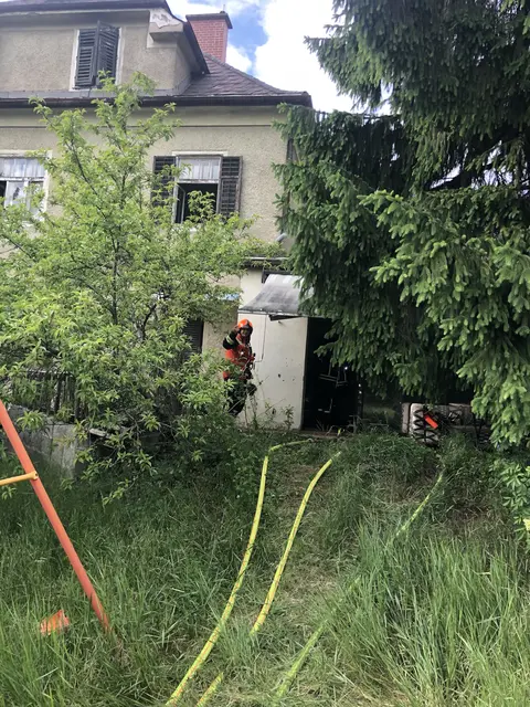 Ein Brand in einem Straßganger Haus konnte am Sonntag rasch gelöscht werden.  | Foto: BF Graz