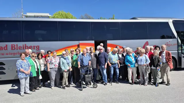 Traditionell gibt es für die Mitglieder des Seniorenbundes Steindorf eine Fahrt zum Muttertag. Heuer führte diese in die Steiermark. | Foto: Seniorenbund Steindorf