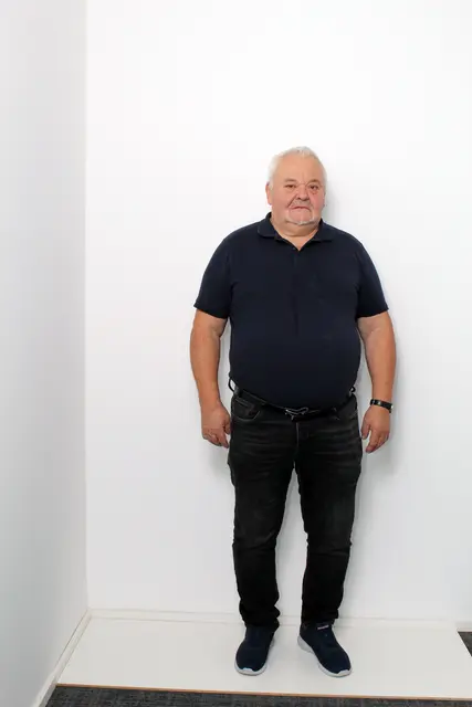 Matthias Krallinger vor seinem Start bei easylife: Übergewicht und Beschwerden machten den Alltag zunehmend schwerer.