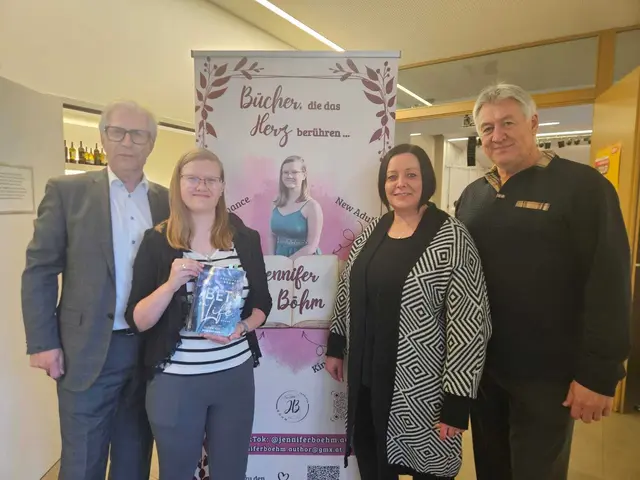 Die Lesung von Jennifer Böhm im Vinatrium Deutschkreutz zog rund 40 Besucherinnen und Besucher an. | Foto: Jennifer Böhm