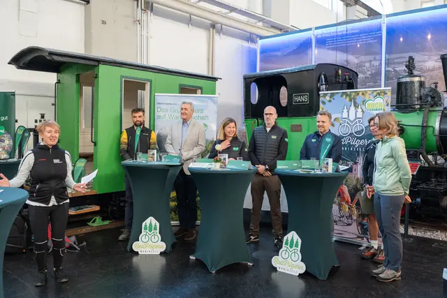 Im Südbahnmuseum wurden die neuen Radpilger-Touren vorgestellt. 