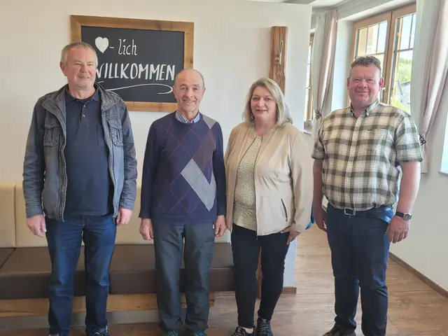 Heinz Rumpold, Willibald Ballwein-Trapichler, Birgit Haberzett, Stefan Neuninger. | Foto: Marktgemeinde Gutenbrunn