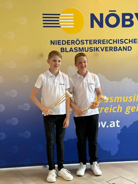 David Weikertschläger und Simon Zahrl | Foto: Musikschule Thayaland