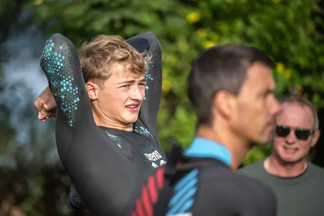 Markitz bei der Vorbereitung kurz vor der Wörthseedurchquerung | Foto: Alpe Adria Swim Cup