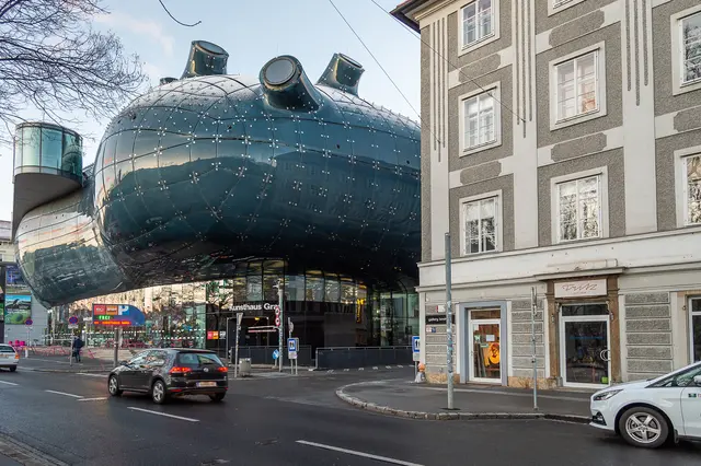 Das Kunsthaus in Graz. 