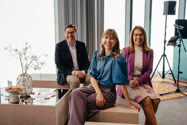 Andreas Hager (Bezirksstellenobmann Gänserndorf, Trixi Rollin (Unternehmerin), Andrea Prenner-Sigmund (Bezirksvorsitzende von Frau in der Wirtschaft). | Foto: KeepRollin FlexCo