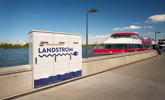 13 Landstrom-Anlagen wurden in Betrieb genommen und sollen zu weniger Lärm führen. | Foto: Wien Energie