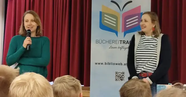 Brigitte Aistleitner (l.) und Ella Kaspar. | Foto: Bücherei Tragwein