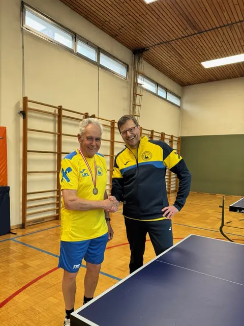 Tischtennis‑Bronze für Franz Streibl bei den ÖM Senioren