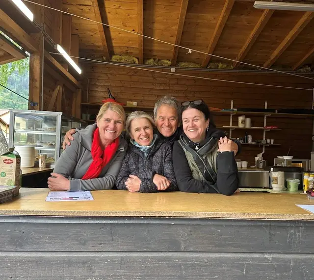 Gut gelauntes Gastro-Team: Silvia Mayer, Michaela Hochgründler, Harry Wuthe und Eva Plzak. | Foto: Marlene Gruber