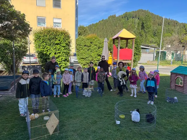 Der Garten der Kita in Liebenfels wurde zum Streichelzoo. | Foto: Bimbulli GmbH