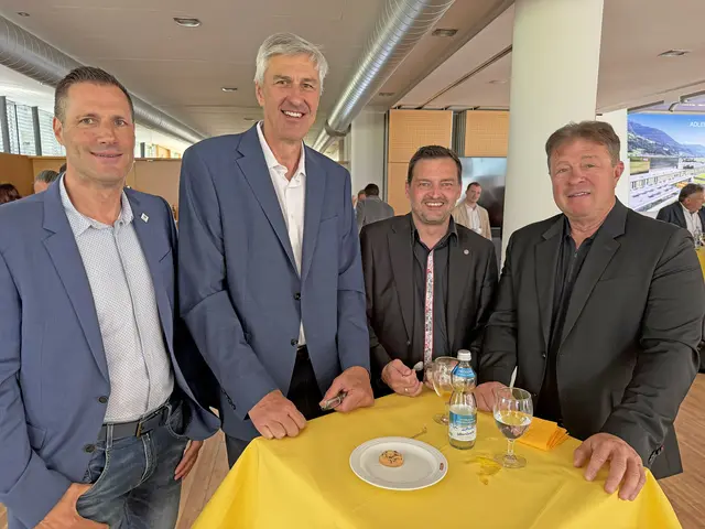 Oliver Sprenger (Horicon), Johannes Haid, Joe Empl (Empl) und Peter Bereiter (Horicon)