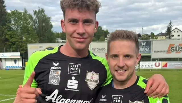 Vor ziemlich genau einem Jahr besiegte die SPG Pregarten die Union Bad Leonfelden mit 2:1. Die Torschützen waren Lukas Lindner (l.) und Markus Blutsch (r.). | Foto: SPG Pregarten