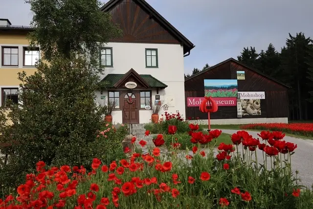 Vorderansicht des Mohnhof Greßl in Ottenschlag. | Foto: Mohnhof Greßl