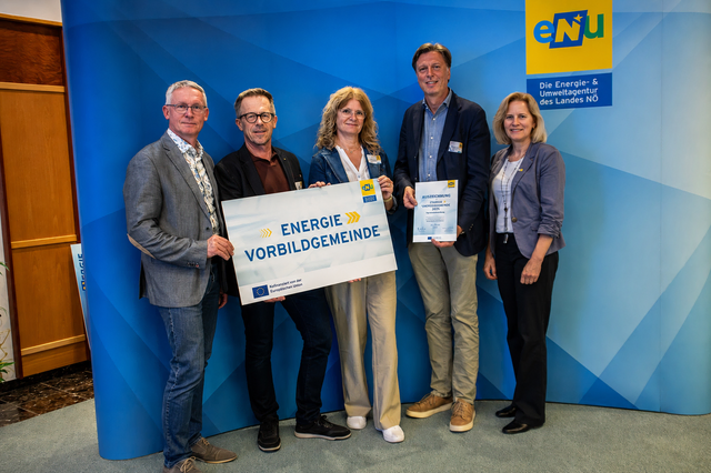 Sigmundsherberg wurde für zehn Jahre vorbildliche Energiebuchhaltung ausgezeichnet. | Foto: eNu