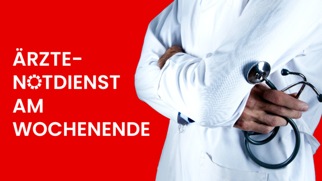 Wochenendbereitschaft von Ärzten und Apotheken