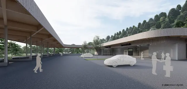 So wird der neue Ressourcenhof in Hallein aussehen. | Foto: planconsort ztgmbh 