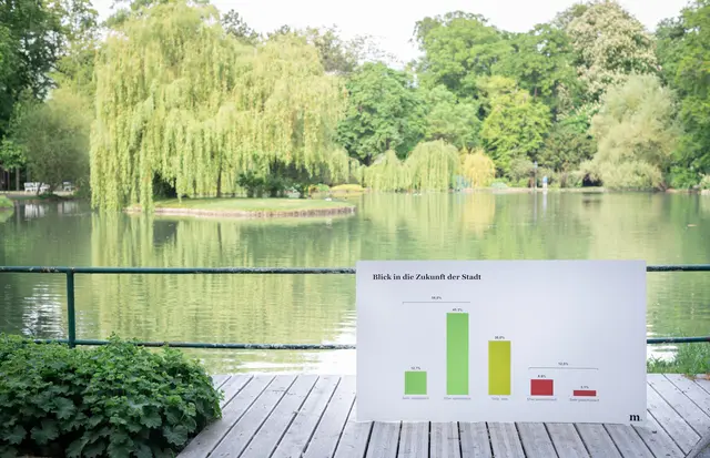 Marketagent verwandelt zentrale Orte der Stadt in eine außergewöhnliche Ausstellungsfläche für Daten, Meinungen und Stimmungen.  | Foto: Katharina Axmann