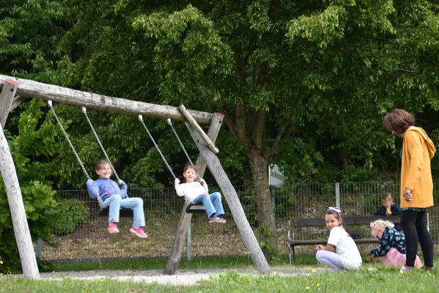 Natur-Spielplatz Bad Kreuzen. Start/Ziel des Kinderleider-Wanderweges.  | Foto: Robert Zinterhof