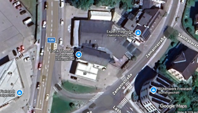 Neuplanungsgebietsverordnung: Es geht um die Fläche zwischen Zemannstraße und Linzer Straße (B 125). | Foto: Google Maps
