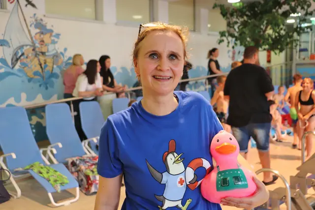 Christine Woger organisierte den Pinguin-Cup, bei dem 140 Schüler aus neun Schulen an den Start gingen. | Foto: Edith Ertl