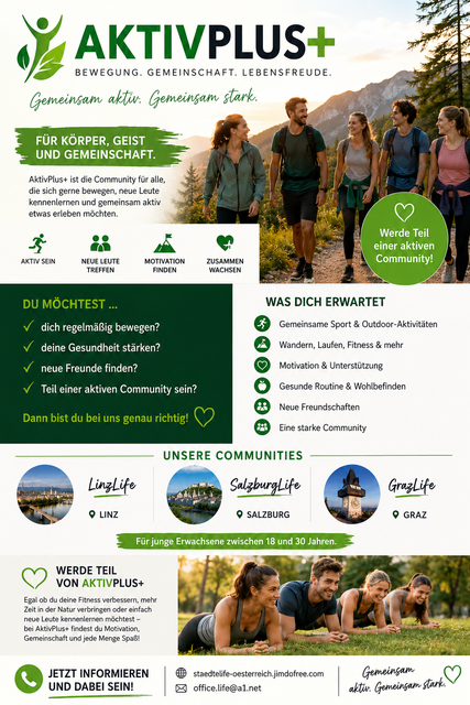 Foto: © StädteLife Österreich LinzLife I SalzburgLife I GrazLife i AktivPlus+