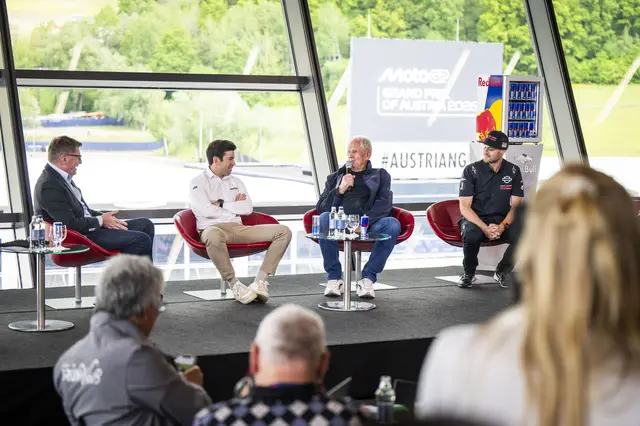 Thomas Überall, Carlos Ezpeleta, Helmut Marko und Jason Kehl am Red Bull Ring.