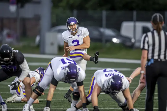 Für Kicker Dennis Tasic, besser gesagt für die Vienna Vikings, beginnt die neue Spielsaison.  | Foto: Hannes Jirgal/Vienna Vikings