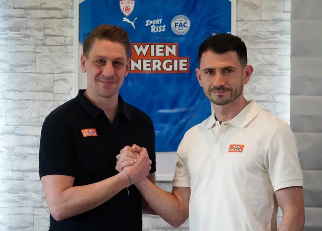 Am Bild: FAC-Chef Lukas Fischer (l.) und Mirnes Becirovic (r.)
 | Foto: FAC