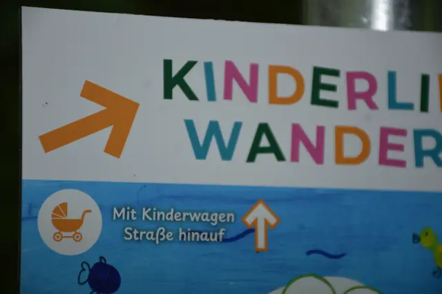 Der Kinderlieder-Wanderweg, eine 2,5 km Runde, wurde im Wanderdorf Bad Kreuzen eröffnet. An zehn Stationen kann man sich Kinderlieder anhören und mitsing. Die Zeichnungen dazu wurden von den Mädchen und Buben des Kindergartens gestaltet.  | Foto: Robert Zinterhof