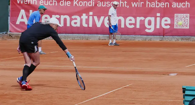 Ernst Tlusty konnte sich im Einzel gegen Gerhard Beiler 6:3, 6:1 durchsetzen. | Foto: Zweirad-Weber
