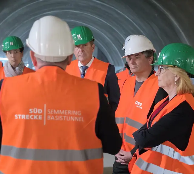 Lokalaugenschein im Semmering-Basistunnel.